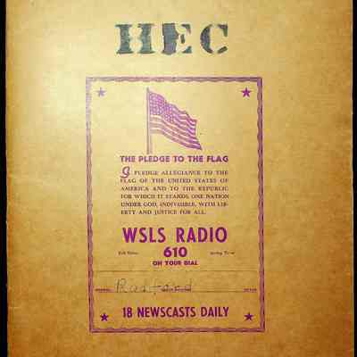 VA Teacher’s Register for H.E. Clemons, 1957-1958 (Radford)