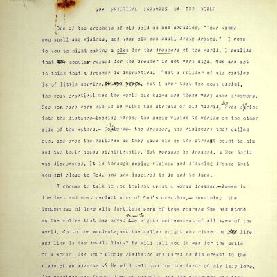 "Practical Dreamers", undated