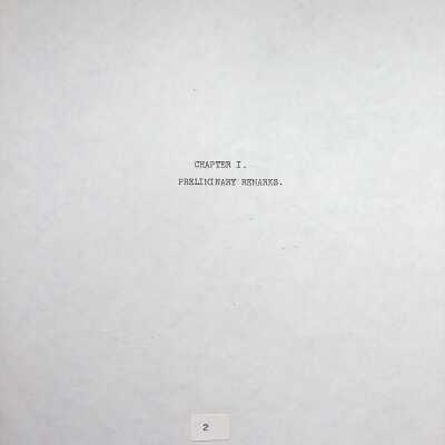 Edgar A. Long Papers: Chapter 1 Preliminary Remarks