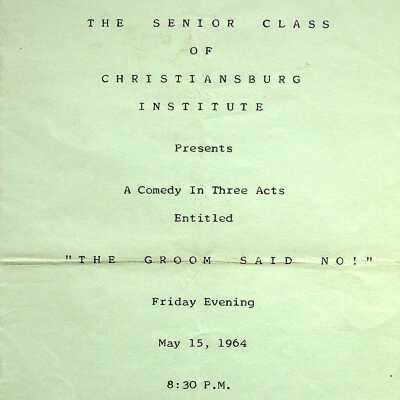 Senior Play "The Groom Said No!" 1964