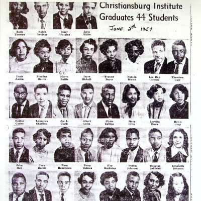 Christiansburg Institute Graduating Class of 1954