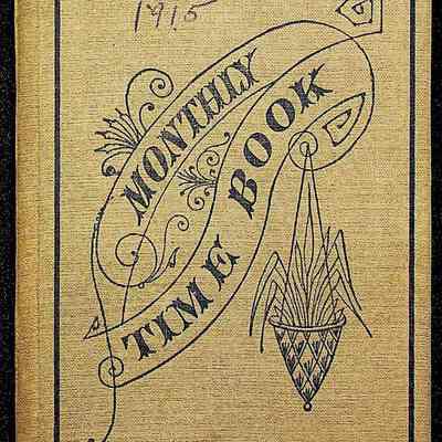 Anna L. Kenderdine Time Books