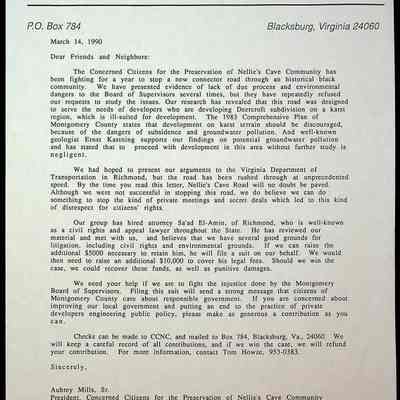 CCNCC Letterhead and Organization Information