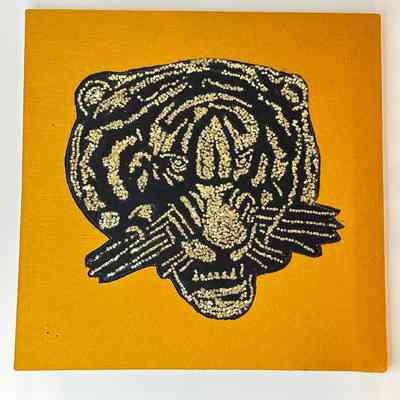 Sequin Tiger Artwork, undated