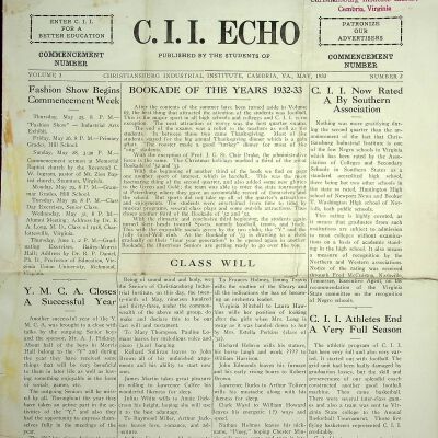 C.I.I echo (printed newsletter), May 1933