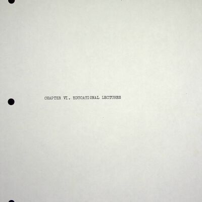 CIAA, CII History and the Edgar A. Long Papers, VI-VII, (photocopy)