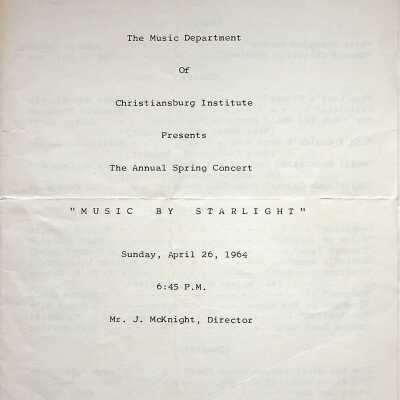 The Annual Spring Concert "Music By Starlight", 1964