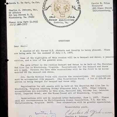 CII and CIAA, 1977-2001: Letters