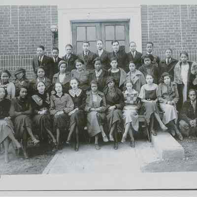 C.I. Class Photo with Principal Walker, c. 1940