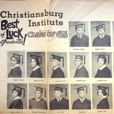 Christiansburg Institute Class of 1965 SW Times, 1965