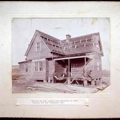Students Building Principal's Cottage, 1905