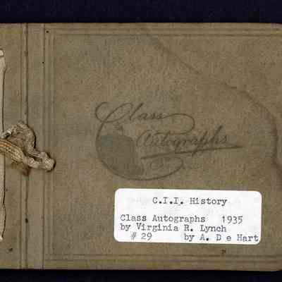 Virginia R. Lynch, Class of 1935, Autograph Book