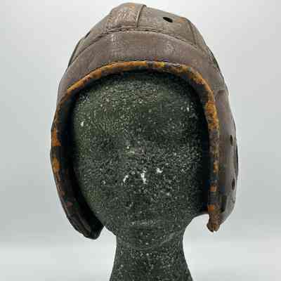 CII Leather Football Helmet, c. 1920