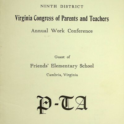 Ninth District Virginia Congress of Parents and Teachers Annual Work Conference 1957