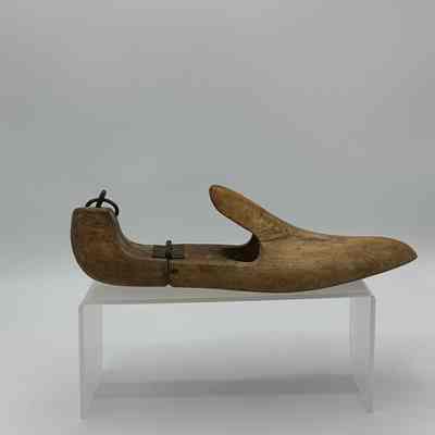 (2) Wooden Shoe Molds, undated