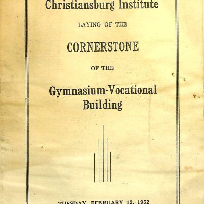 Laying of the Cornerstone of the Gymnasium-Vocational Building