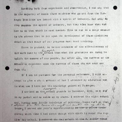 Untitled "Speaking from Experience", undated (photocopy)