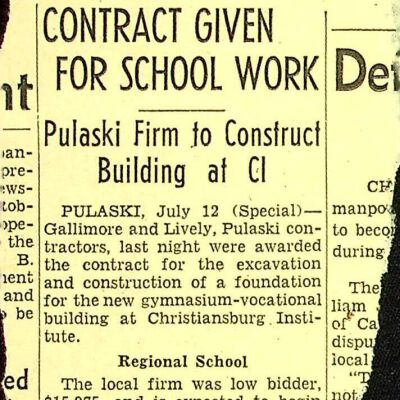 John F. Banks: Scattergood and CI Newspaper Clippings 1950s-1960s