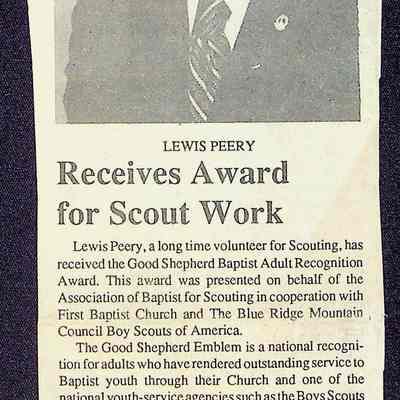 Newspaper Article, Lewis Perry