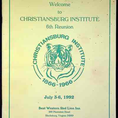 Sixth Reunion Booklet Christiansburg Institute, 1992