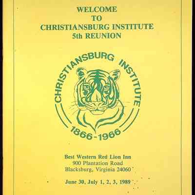 Fifth Reunion Booklet Christiansburg Institute, 1989