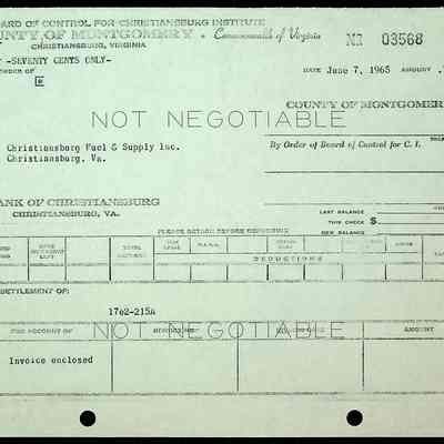 CI Payroll Bills, 1965 (Folder 1 of 2)