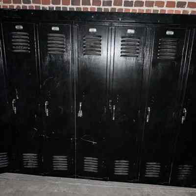 Set of Black Lockers, undated