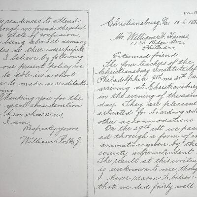 William Polk, principal, Monthly Report, 1888-1889
