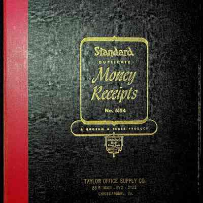 Christiansburg Institute Receipt Book, 1961-1963