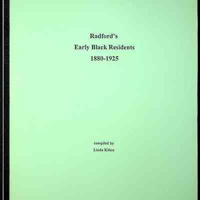 Radford's Early Black Residents 1880-1925, Killen, undated