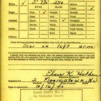 Draft Card back