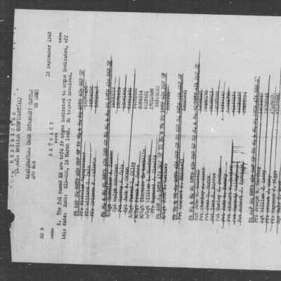 Company Morning Report, October 11, 1943-Alarie