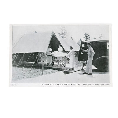 Unloading at Evacuation Hospital