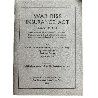 War Risk Insurance Act Made Plain