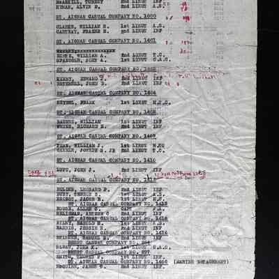 Richard H. Weine,USS Mt. Vernon from Brest, France to Hoboken, New Jersey March 1919