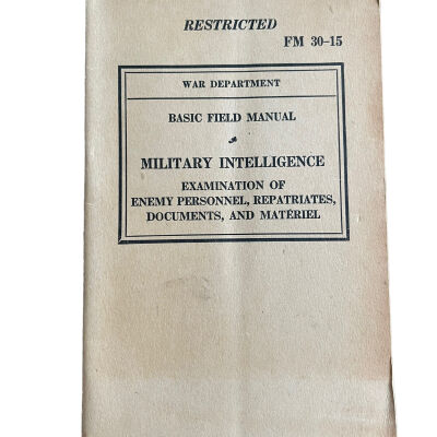 FM 30-15 Military Intelligence
