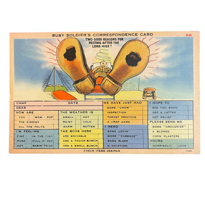 Busy Soldiers Correspondence Card