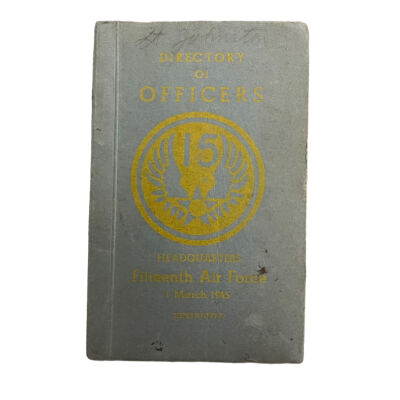 Headquarters 15th Air Force Directory of Officers