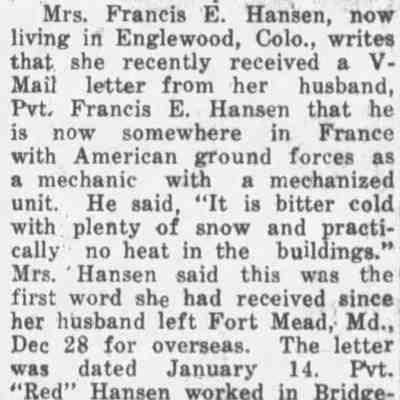 Bridgeport News-Blade, February 8, 1945