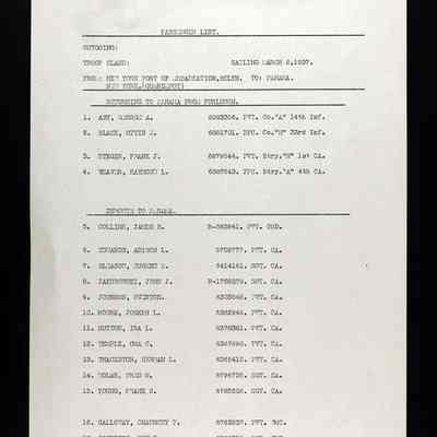 Possible lead: Possible lead to prior service before WWII. Will need to further investigate.