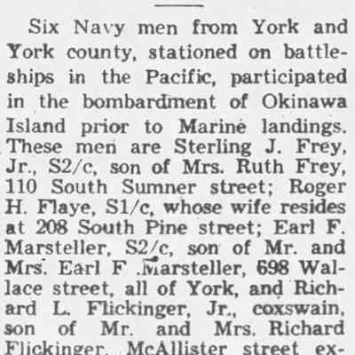 York Daily Record, May 24, 1945