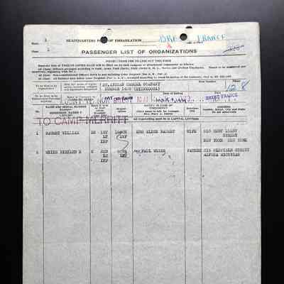 Richard H. Weine from Brest, France to Camp Merrit