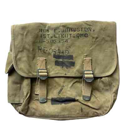 Lt. Roy F. Johnston Canvas Field Bag