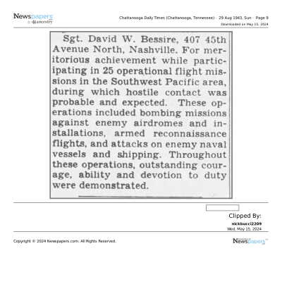 Chattanooga Daily Times, August 29, 1943