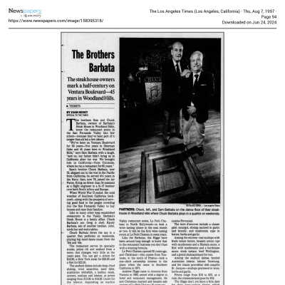 , The Los Angeles Times, August 7, 1997