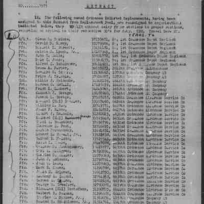 HQ, XII Air Force Service Command, September 29, 1943