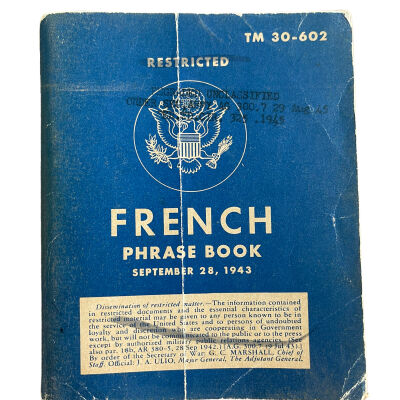 TM 30-602 French Phrase Book