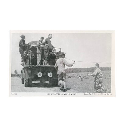 Signal Corps Laying Wire