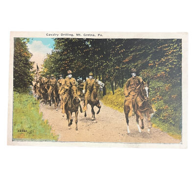 Cavalry Drilling. Mt. Gretna, Pa.