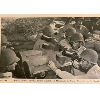 Range Finder Locating Enemy Aircraft on Maneuvers